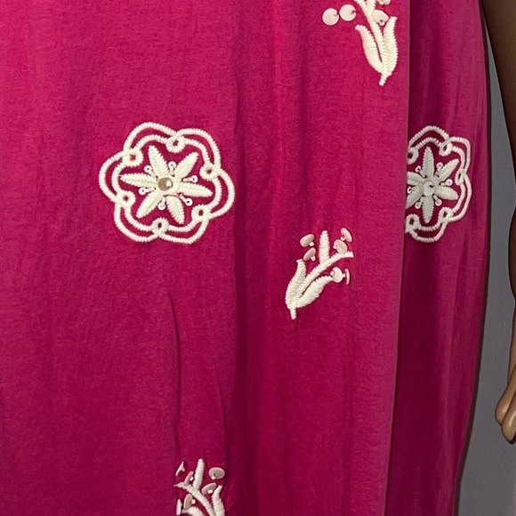 Charter Club,M,NWOT,  sleeveless, embroidered beaded, scoop neck, midi, dress - Picture 9 of 9